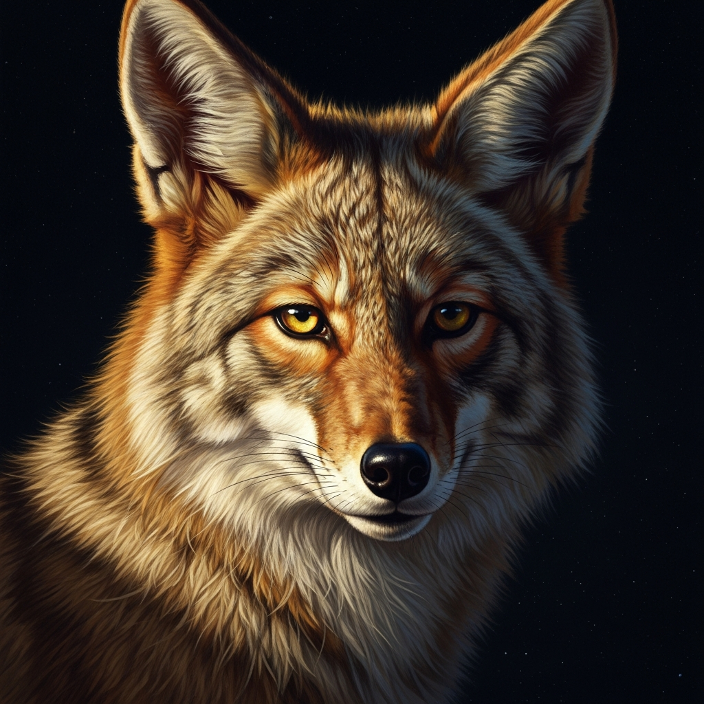 Coyote's son lies still on the ground. Coyote throws his head back and howls at the sky — the first howl, the one that named the sound. The sky does not answer. Nothing is undone.