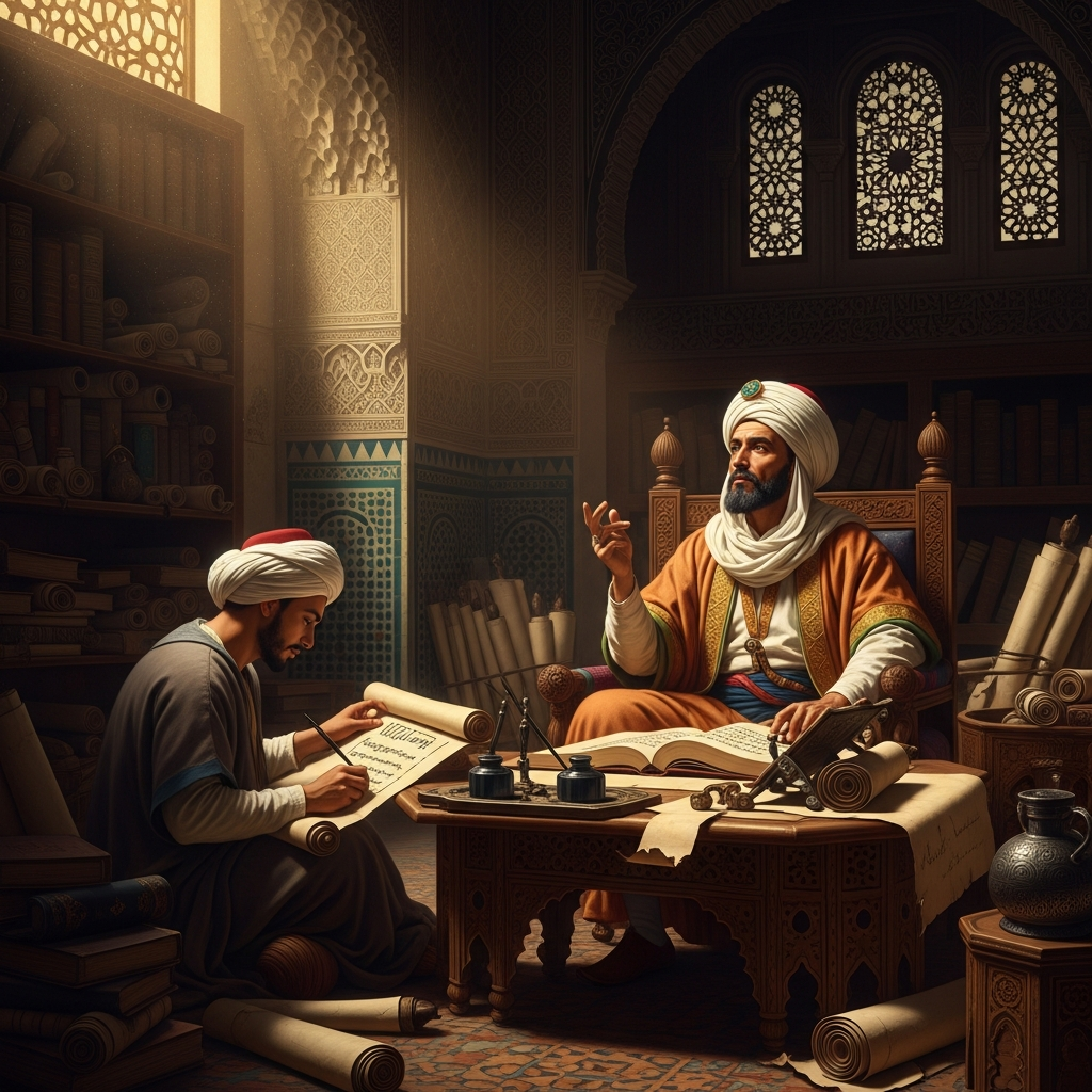 In Fez, dictating the *Rihla* to Ibn Juzayy, Ibn Battuta reconstructs thirty years of memory into the greatest travel account in Islamic literature.