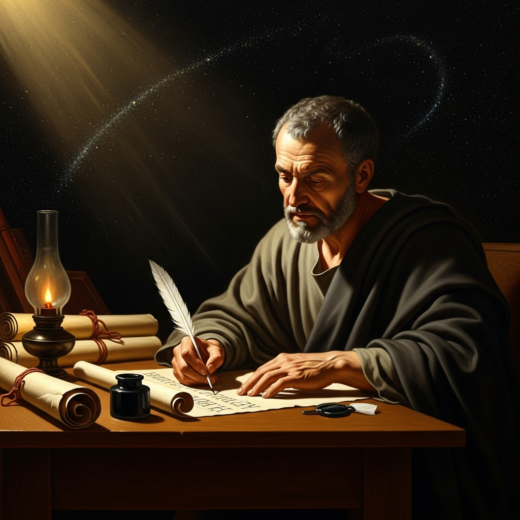 Irenaeus of Lyon, c. 180 CE, writing *Adversus Haereses* — the most thorough attack on Valentinian theology, and the reason we know as much of it as we do.