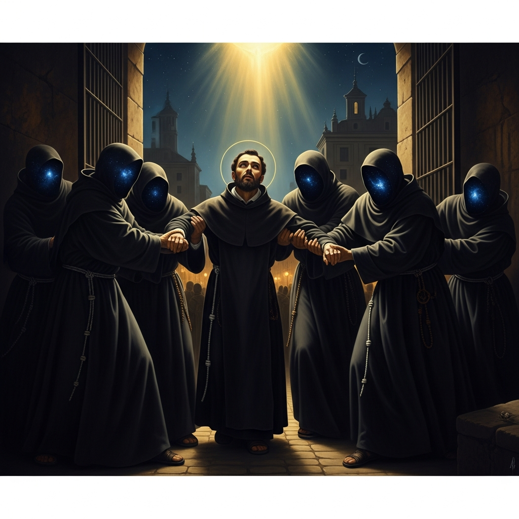 The kidnapping — December 2, 1577, Ávila, dragged out at night by his own order