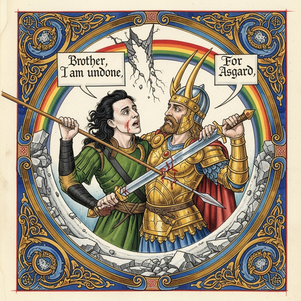 Loki and Heimdall -- Mutual Destruction