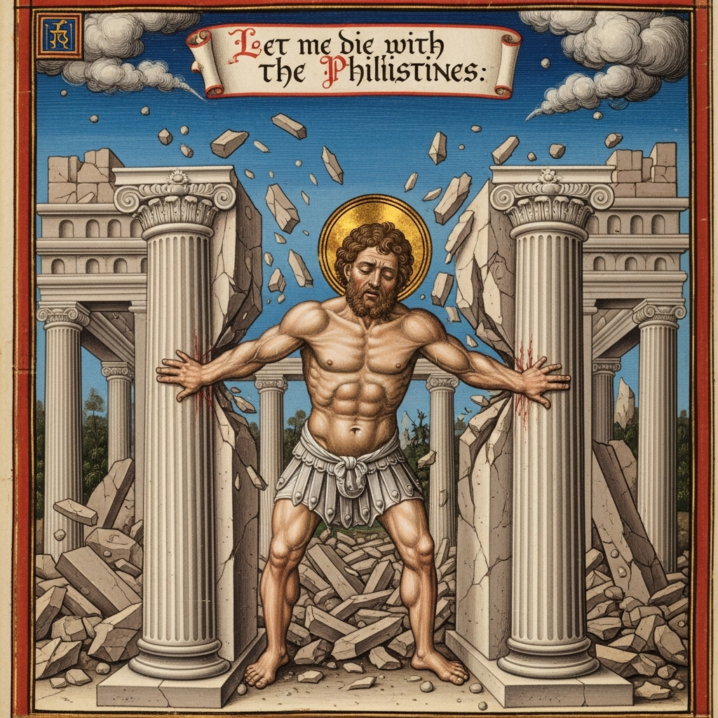 Samson Brings Down the Temple