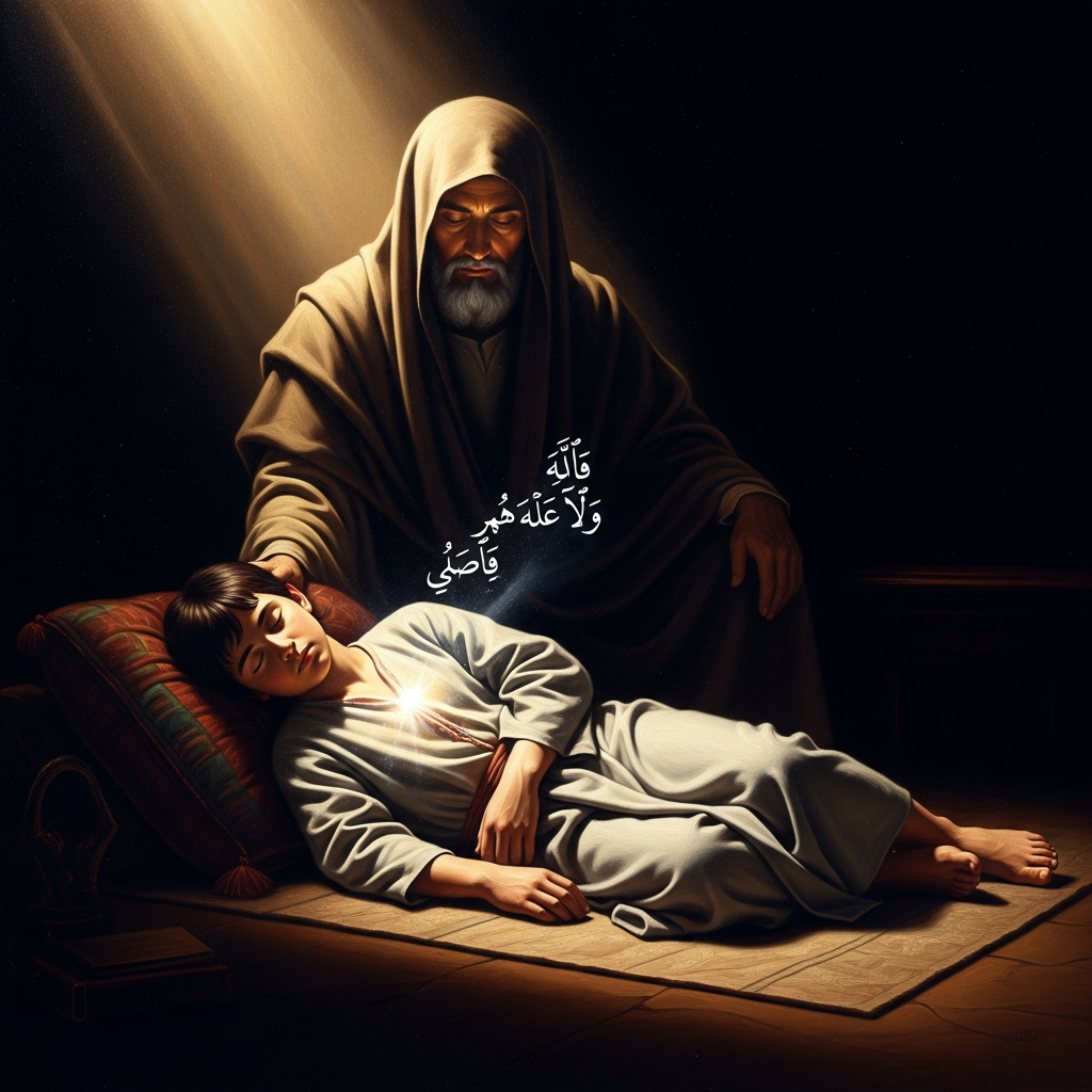 The student sleeps on his mat. The master watches. The breath continues: la ilaha, illa Allah, la ilaha, illa Allah — the body at rest, the heart at work, the prayer that has ceased to require a practitioner.