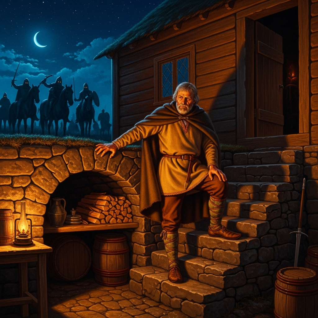 Reykholt, the night of 23 September 1241. Snorri hears horses outside. He knows the riders. He goes down to the cellar. He has been expecting them for years.
