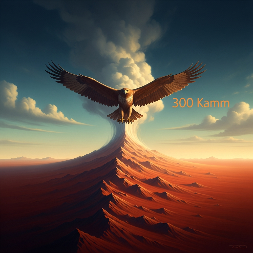 The Eagle Hawk Ancestor rises from the red plain and the updraft of its wings becomes a ridge of hills that runs northwest for three hundred kilometers. The ridge is still there. The song of the rising is still known.