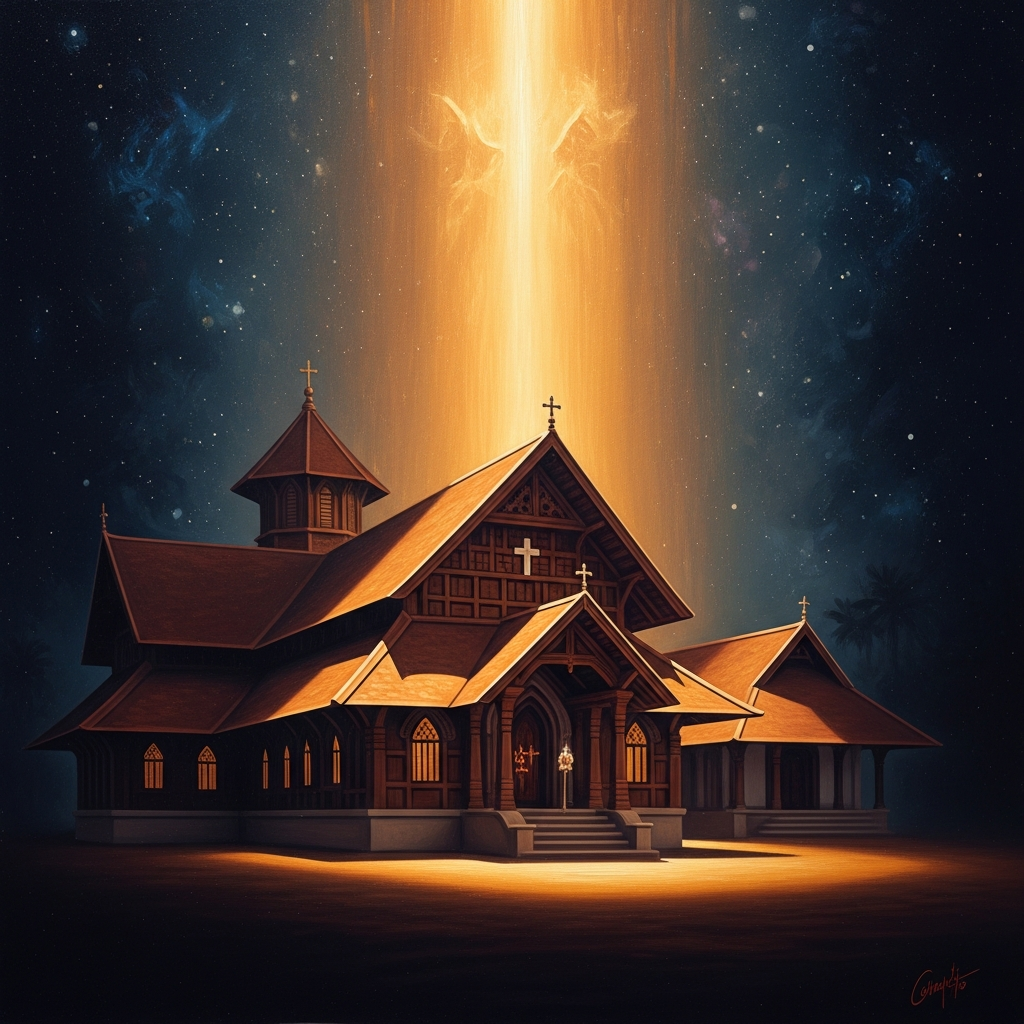 A Saint Thomas Christian church in Kerala — the oldest Christian community in Asia, tracing its founding to Thomas's arrival on the Malabar Coast around 52 CE.