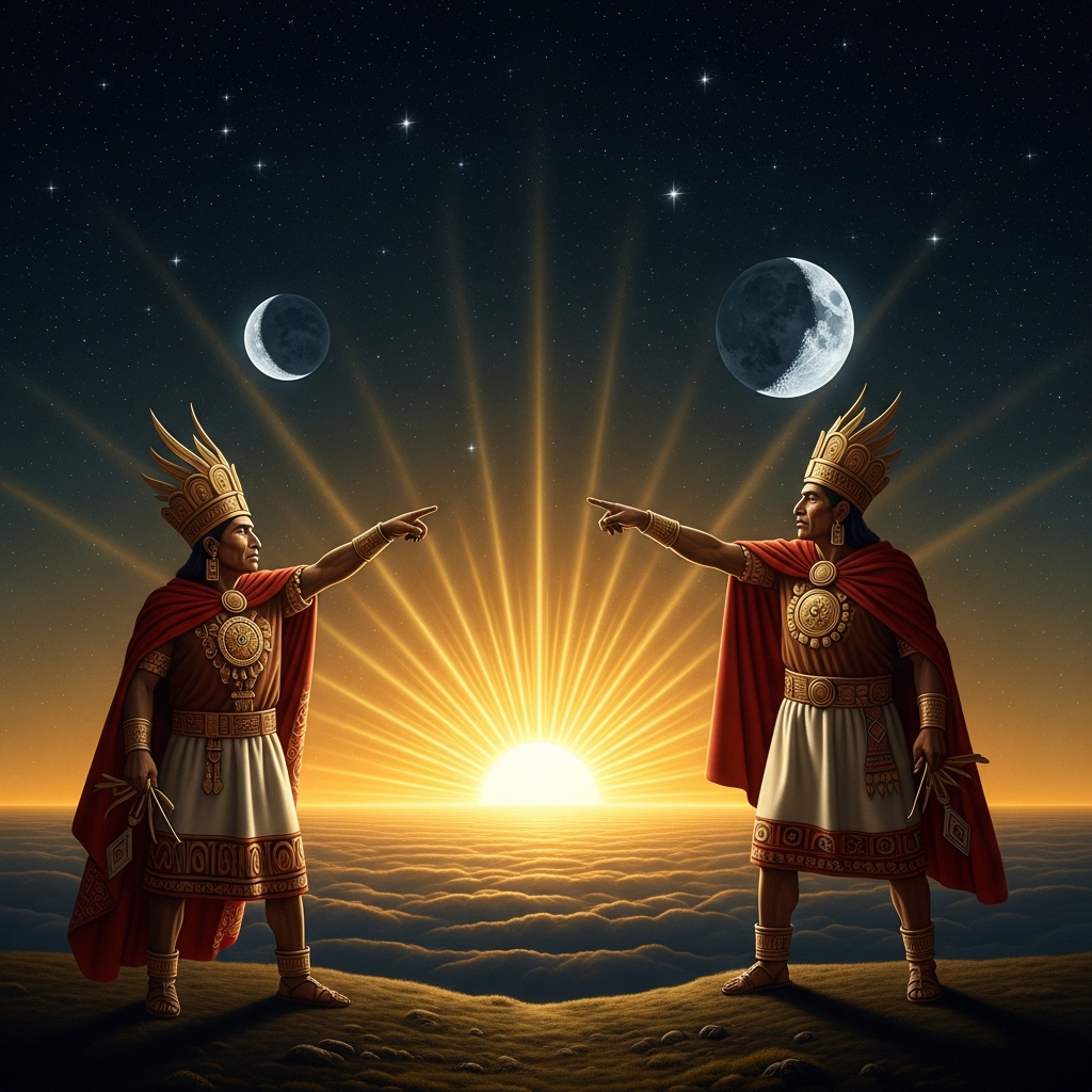 At Tiwanaku, Viracocha commands the sun to rise from the Island of the Sun; he commands the moon to take its place in the sky; he populates the darkness with stars, each one assigned a specific task, a specific season, a specific people to watch over.