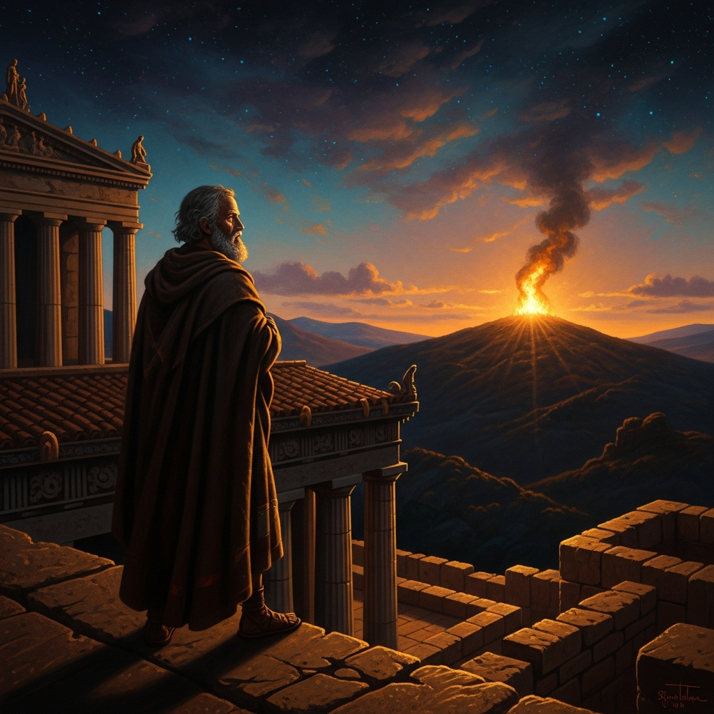 On the palace roof at Argos, the watchman has been waiting ten years. Tonight, on the final hill, the signal fire blazes.