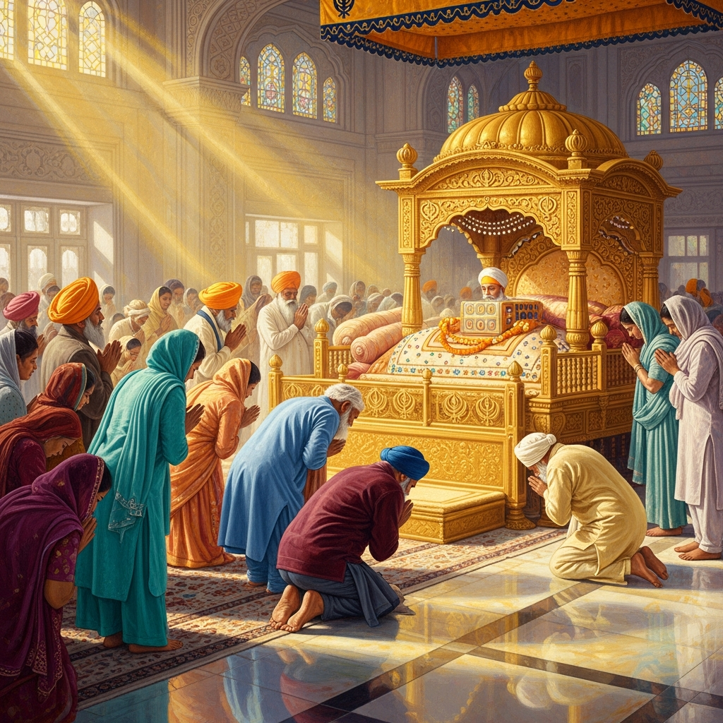 The Guru Granth Sahib — illustration