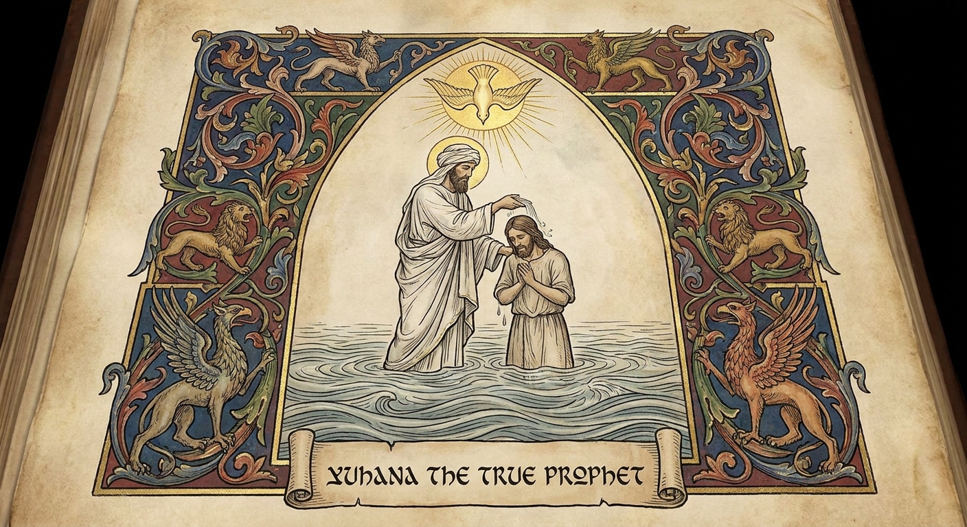Portrait of The Prophet of the Mandaeans: John the Baptist (Yuhana)