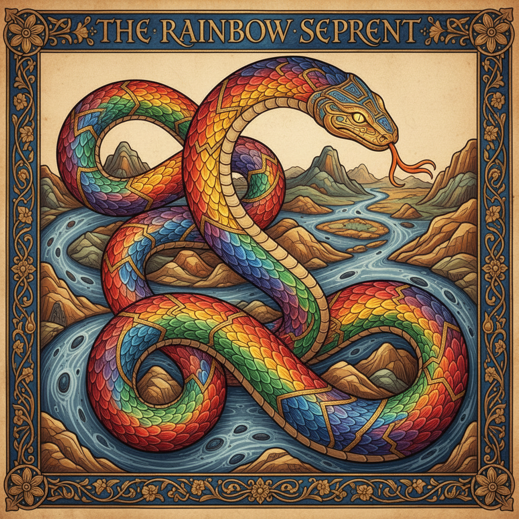 Rainbow Serpent (Yurlunggur / Almudj / Wagyl / Borlung / Ngalyod / Wollunqua)