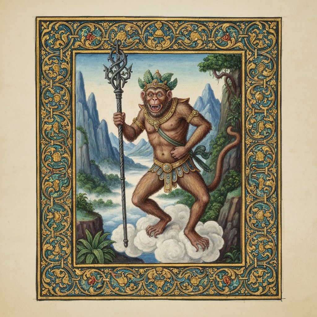 Portrait of Sun Wukong (The Monkey King)