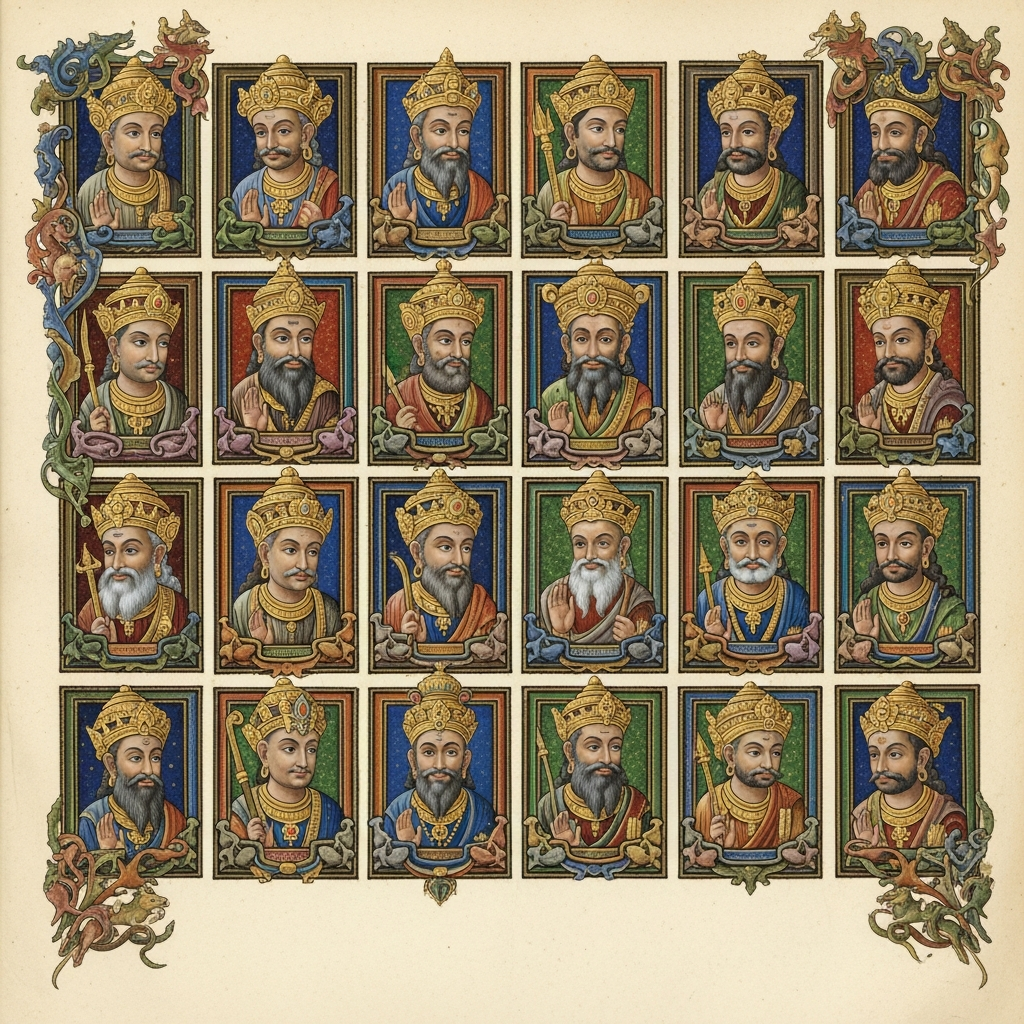 Portrait of The 24 Tirthankaras