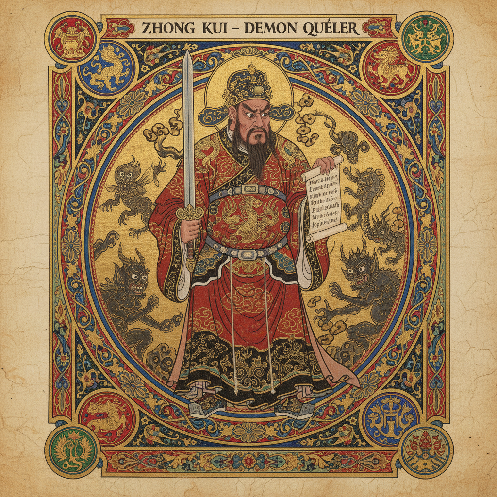 Portrait of Zhong Kui