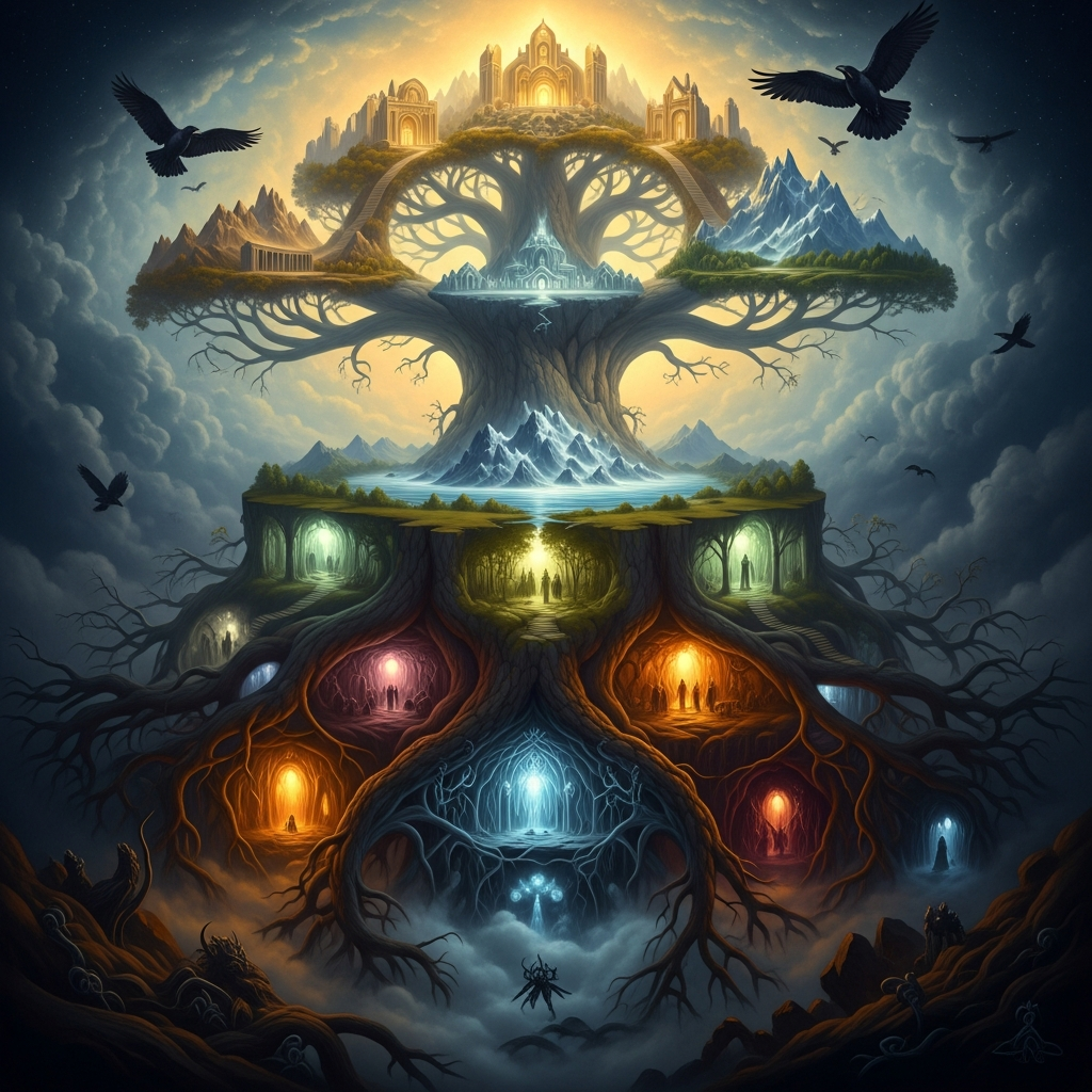 The Navel of the World: Axis Mundi Across World Mythology — hero image