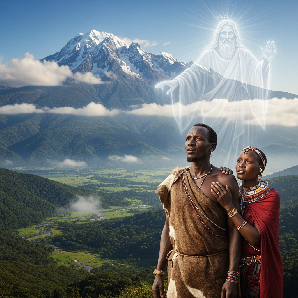 Gikuyu and Mumbi at the Mountain of Brightness — hero image