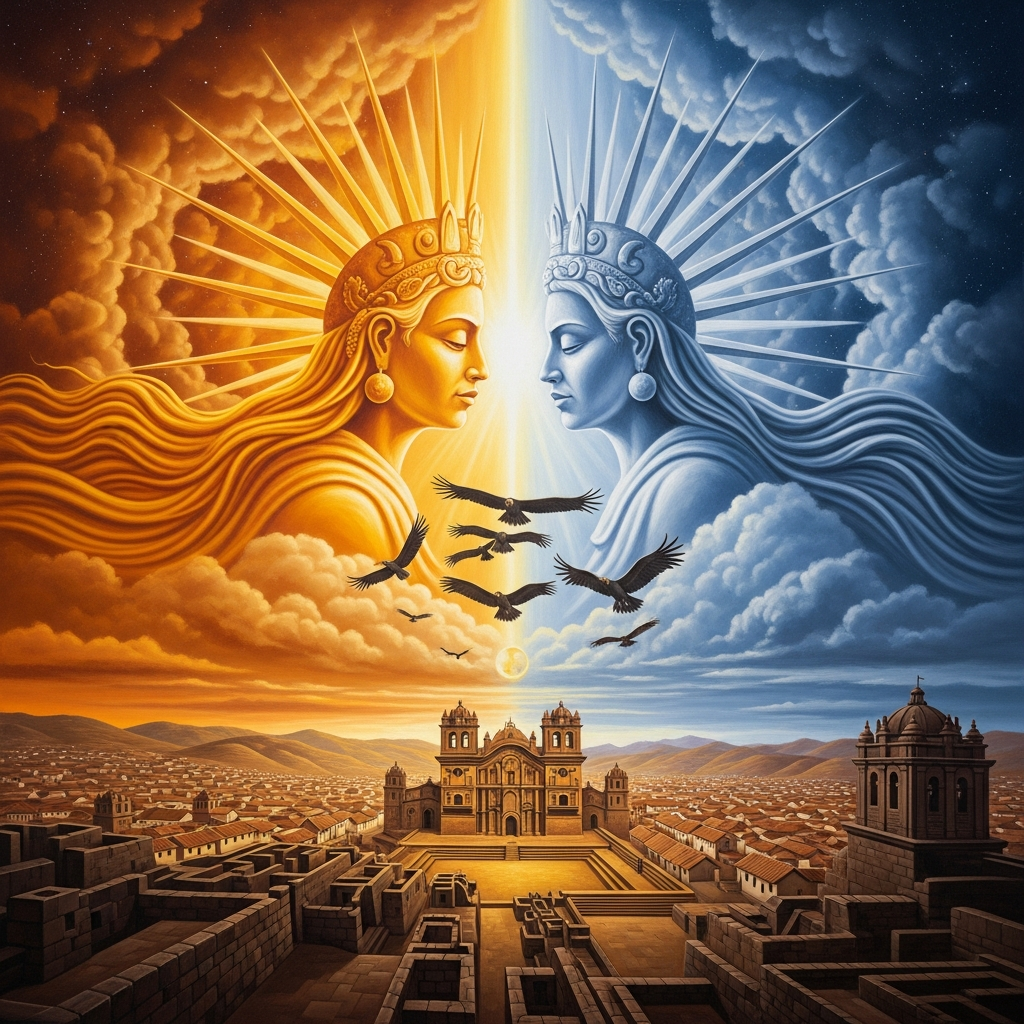 Inti and Mama Quilla: The Sun, the Moon, and the Origin of the Incas — hero image