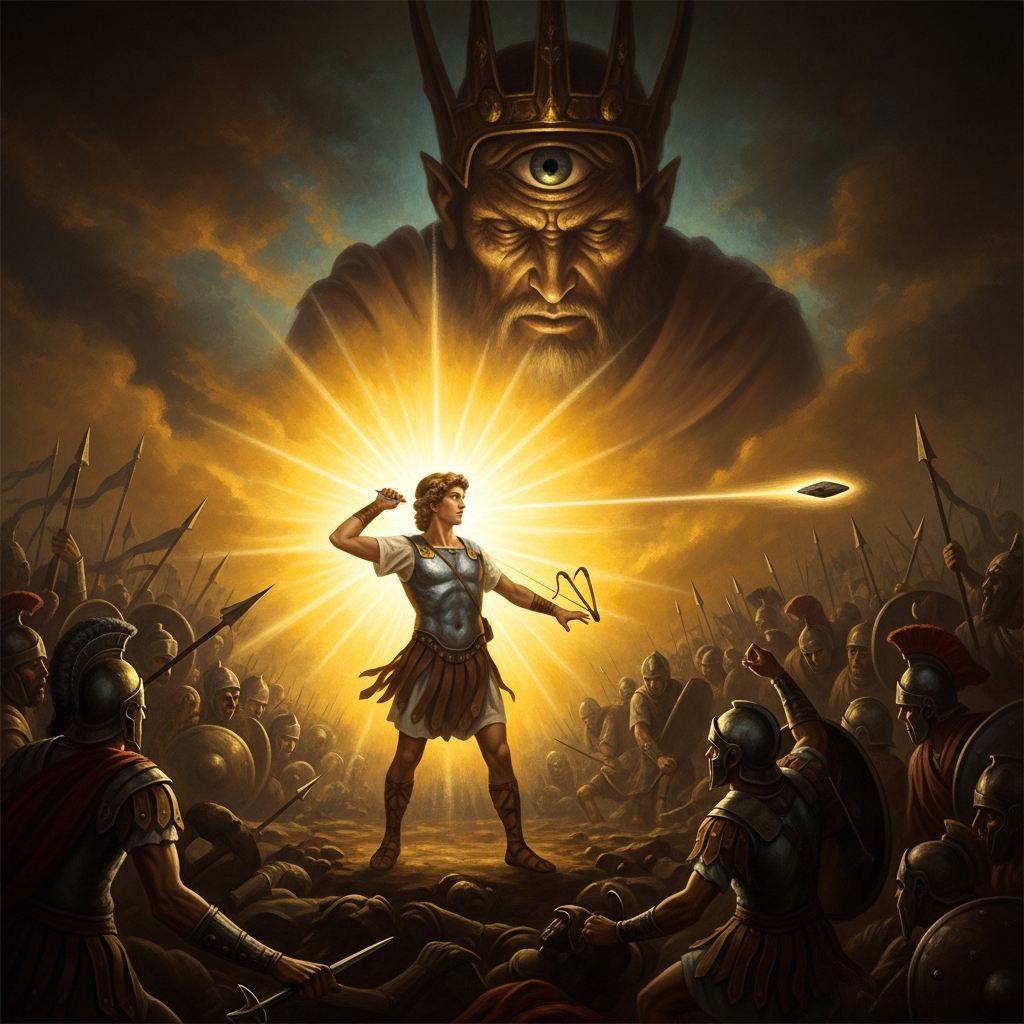 Lugh Kills Balor at Mag Tuired — hero image