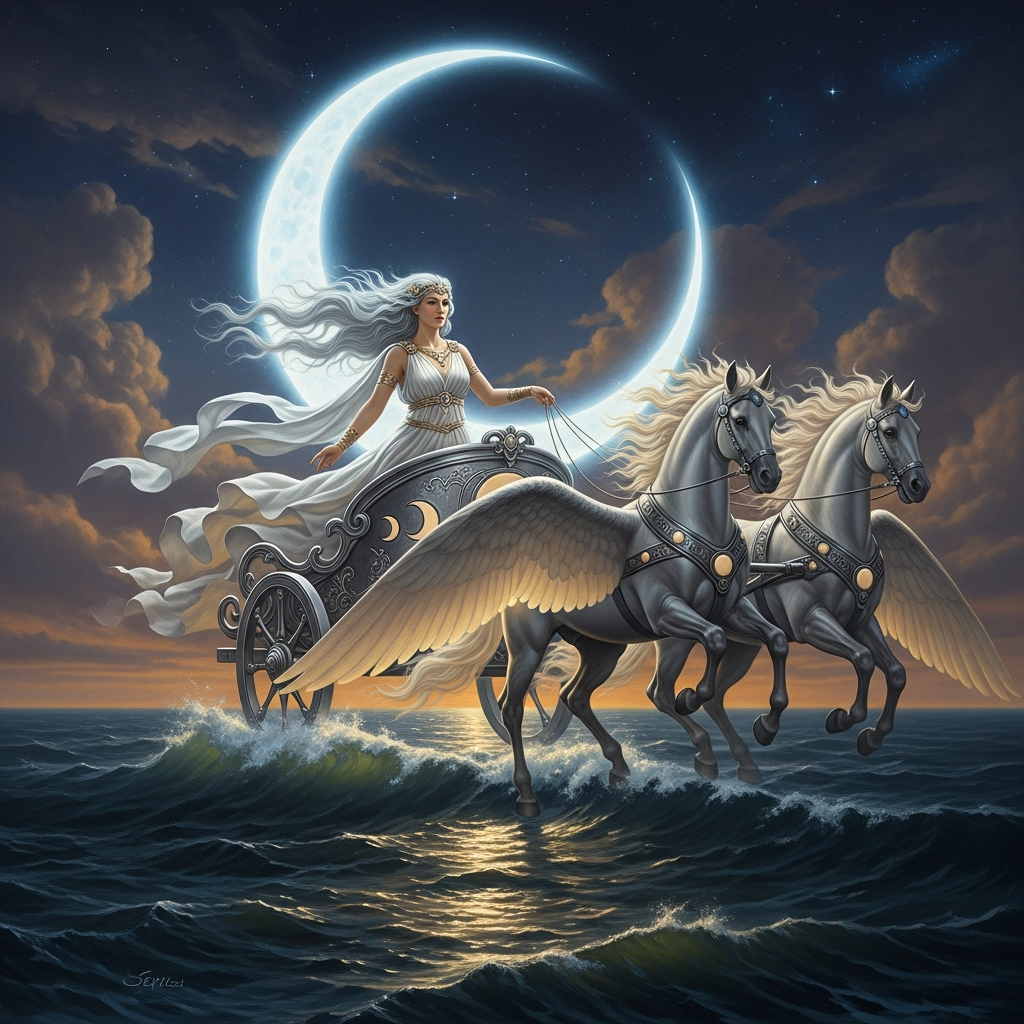 The Lunar Cycle: Selene, Thoth, Chandra, Tsukuyomi, and Ix Chel — hero image