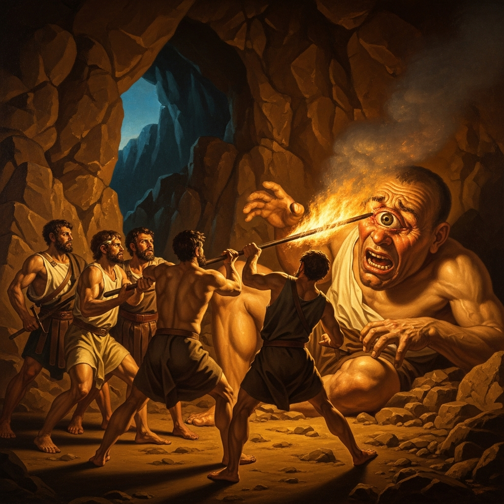 Odysseus and the Cyclops: The Sharpened Stake and the Name 'Nobody' — hero image