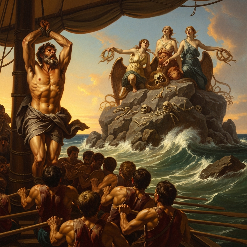 Odysseus and the Sirens: The Wax in the Ears, the Rope on the Mast — hero image