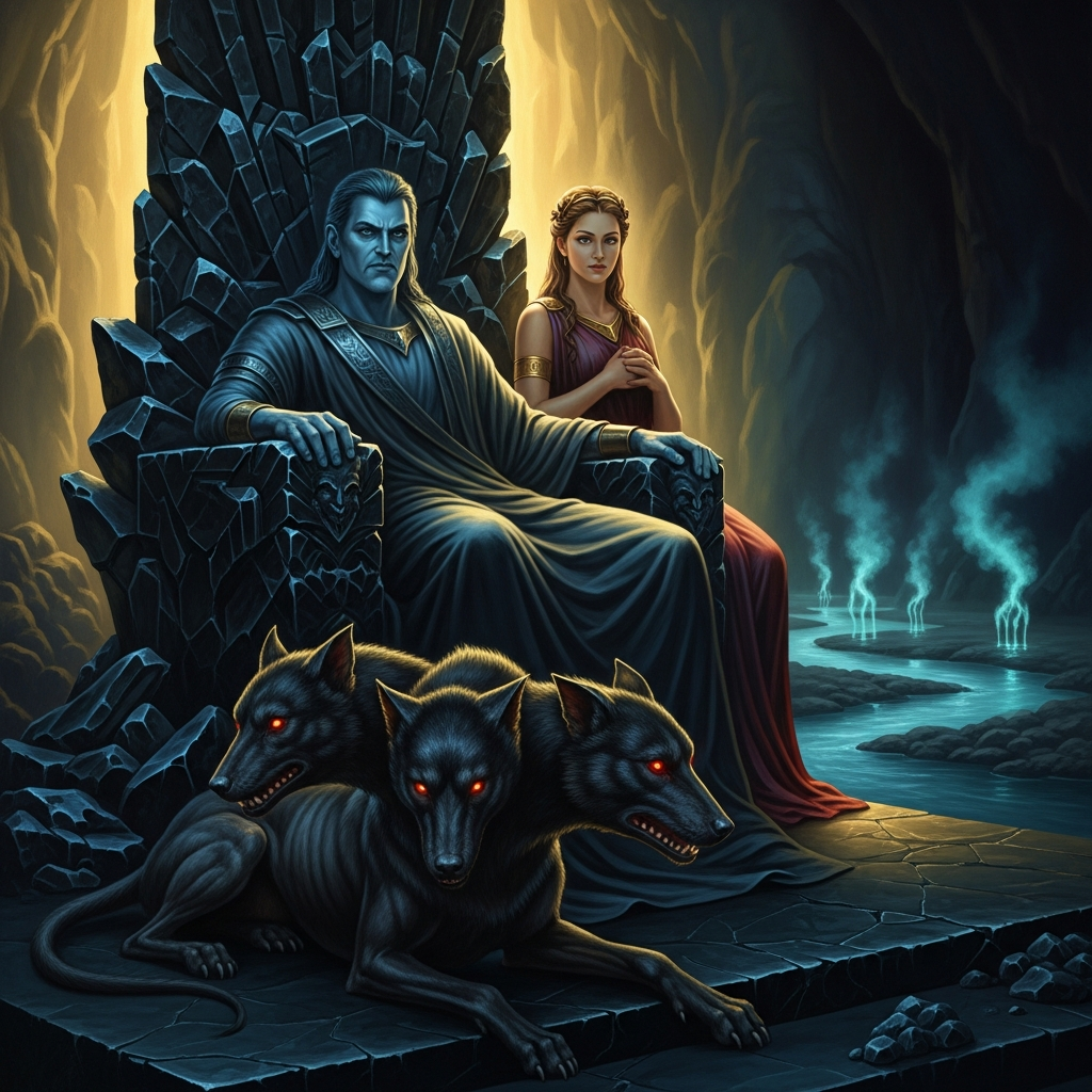 Lords of the Dead: Hades, Osiris, Yama, Ereshkigal, Hel, and Mictlantecuhtli — hero image